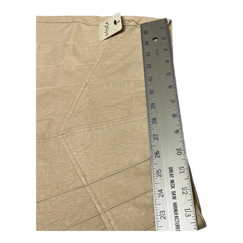 Free People Women’s 6 Mini Skirt Vegan Leather Light Academia School Girl Preppy